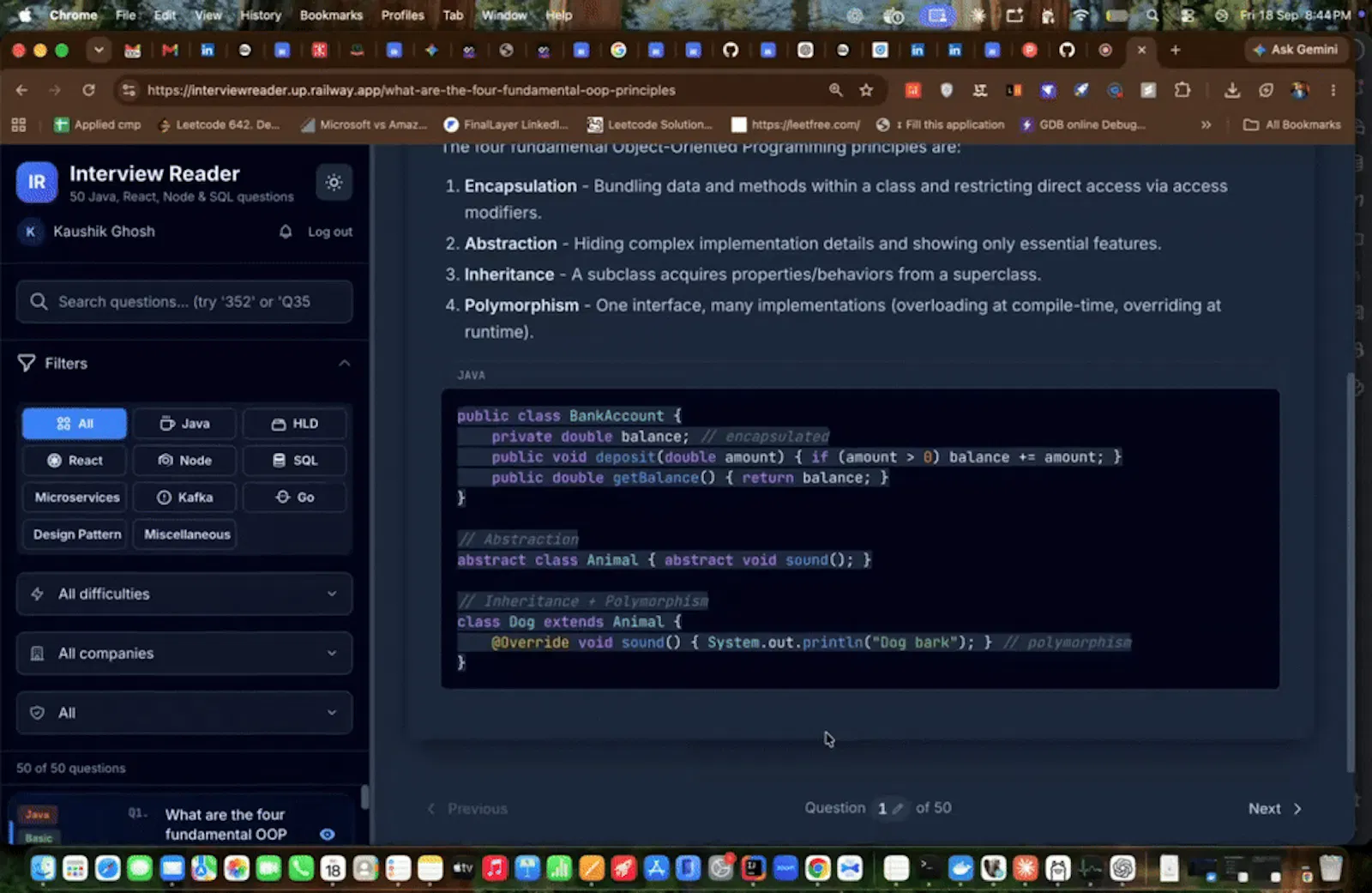Interview Reader screenshot 1 (video preview)