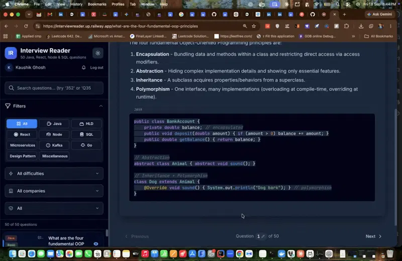 Interview Reader screenshot 1 (video preview)