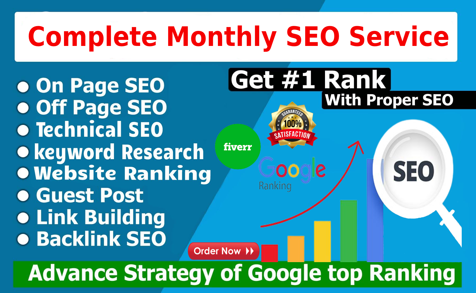 I will complete a monthly SEO service.