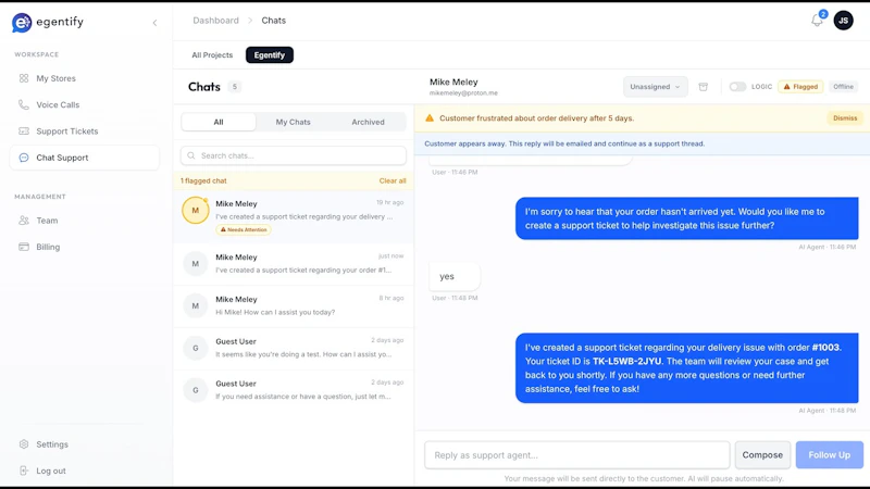 Egentify screenshot 1 (video preview)