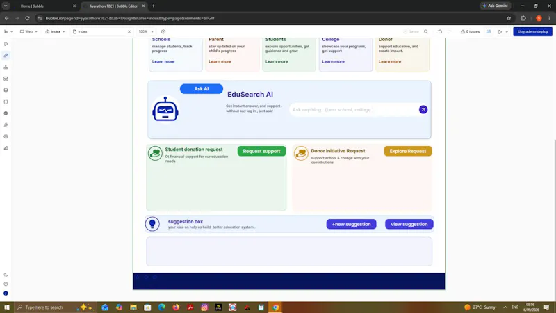 edu search AI  screenshot 2