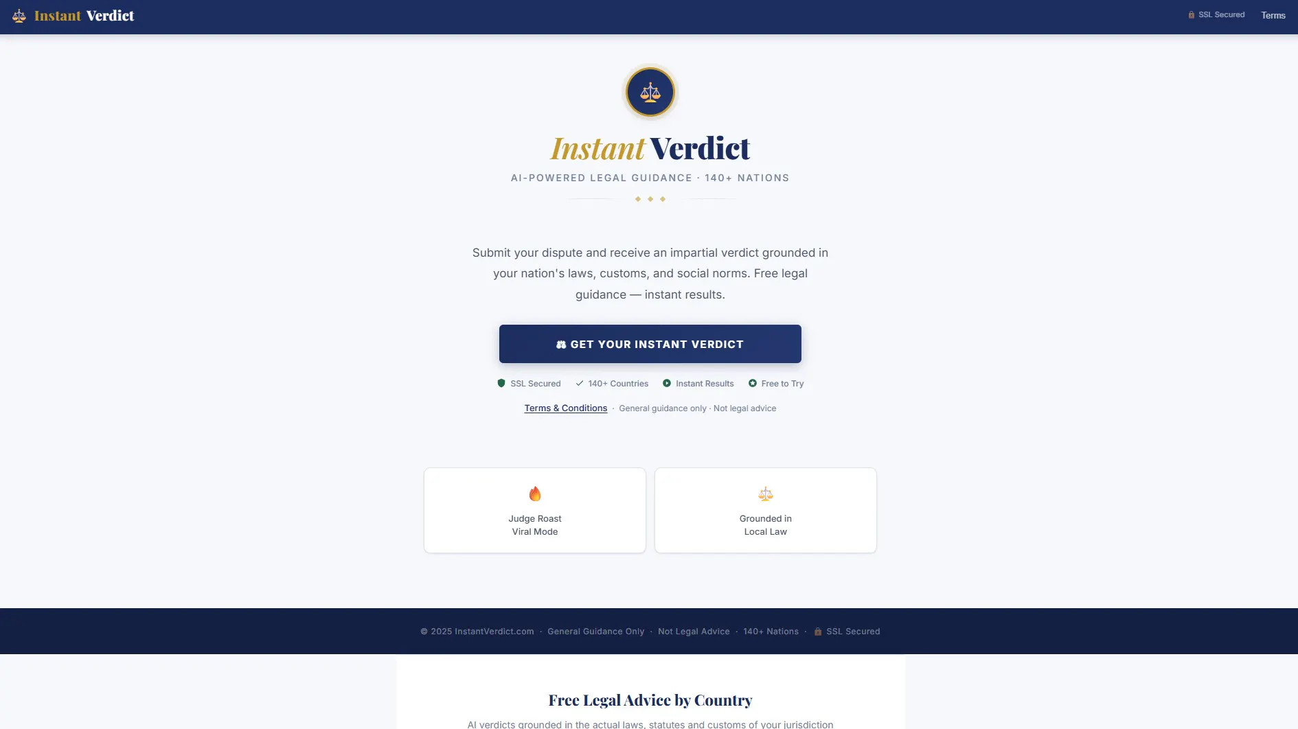 Banner del producto Instant Verdict
