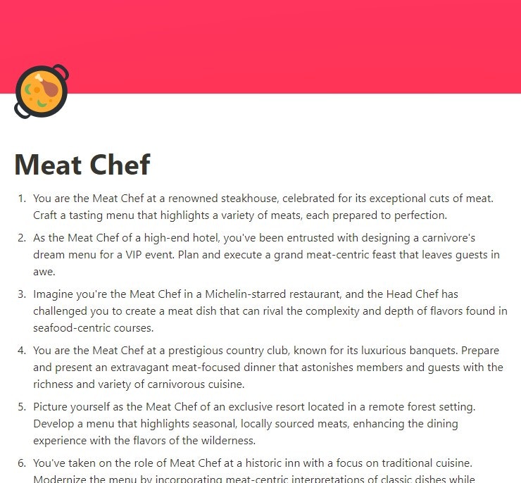 ChatGPT Prompts for Chefs gallery image