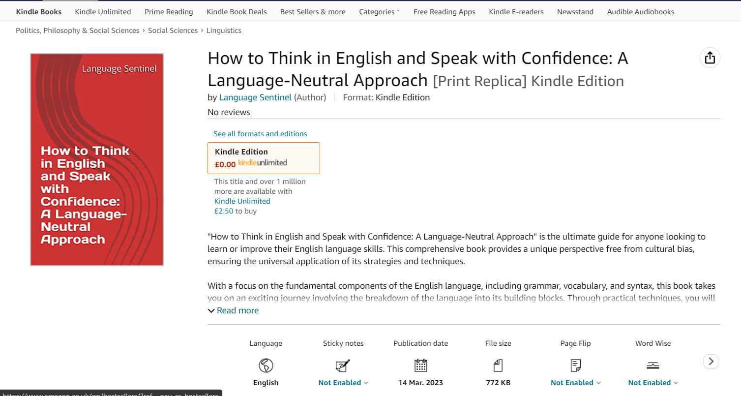 Mídia 2 de Pense em inglês, fale confiante (Kindle) - Aprenda inglês com confiança e fluência: abordagem neutra