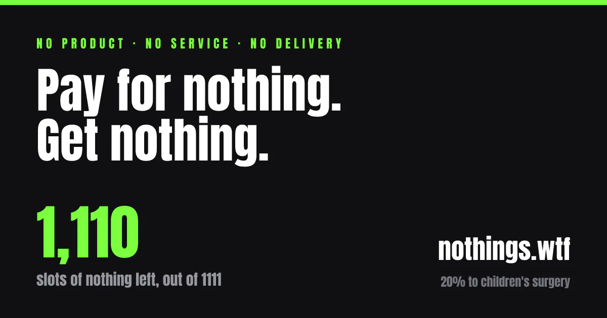 nothings.wtf gallery image