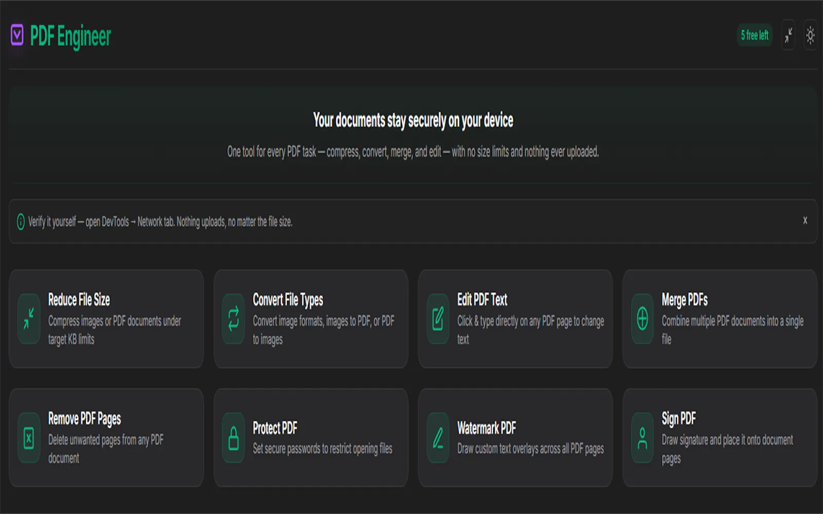 PDF Engineer screenshot 2
