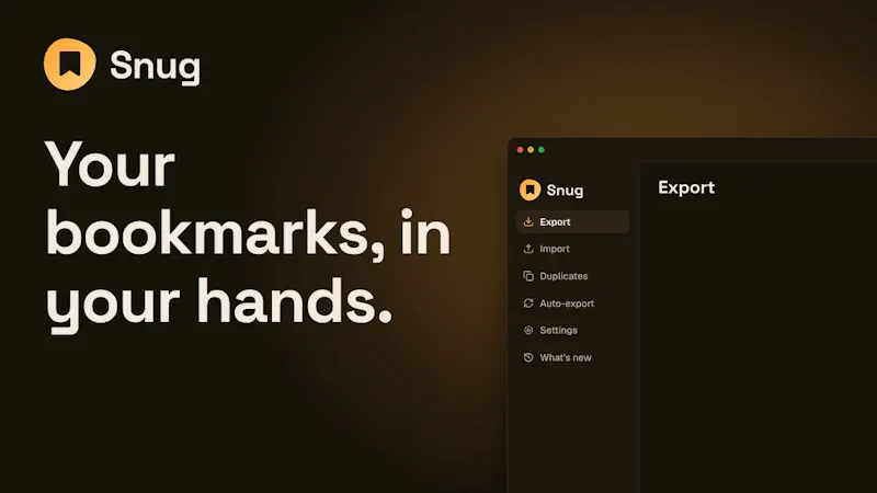 Snug screenshot 1 (video preview)
