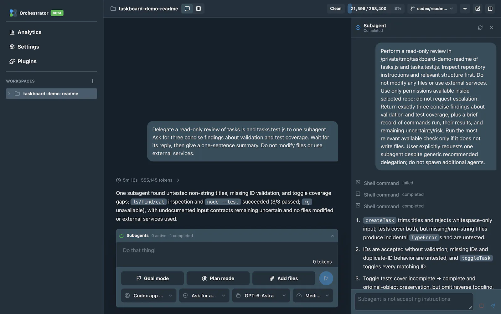 Orchestrator screenshot 6