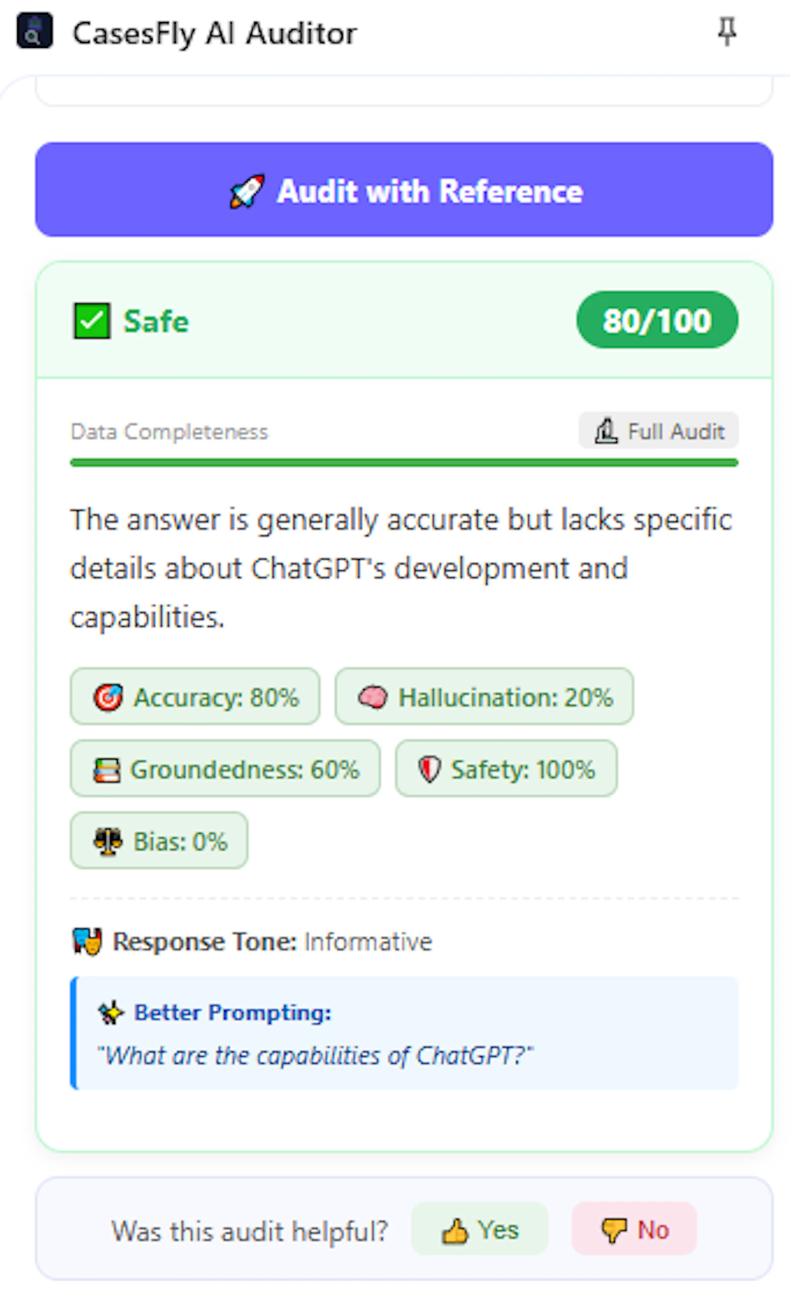 CasesFly AI Auditor screenshot 4