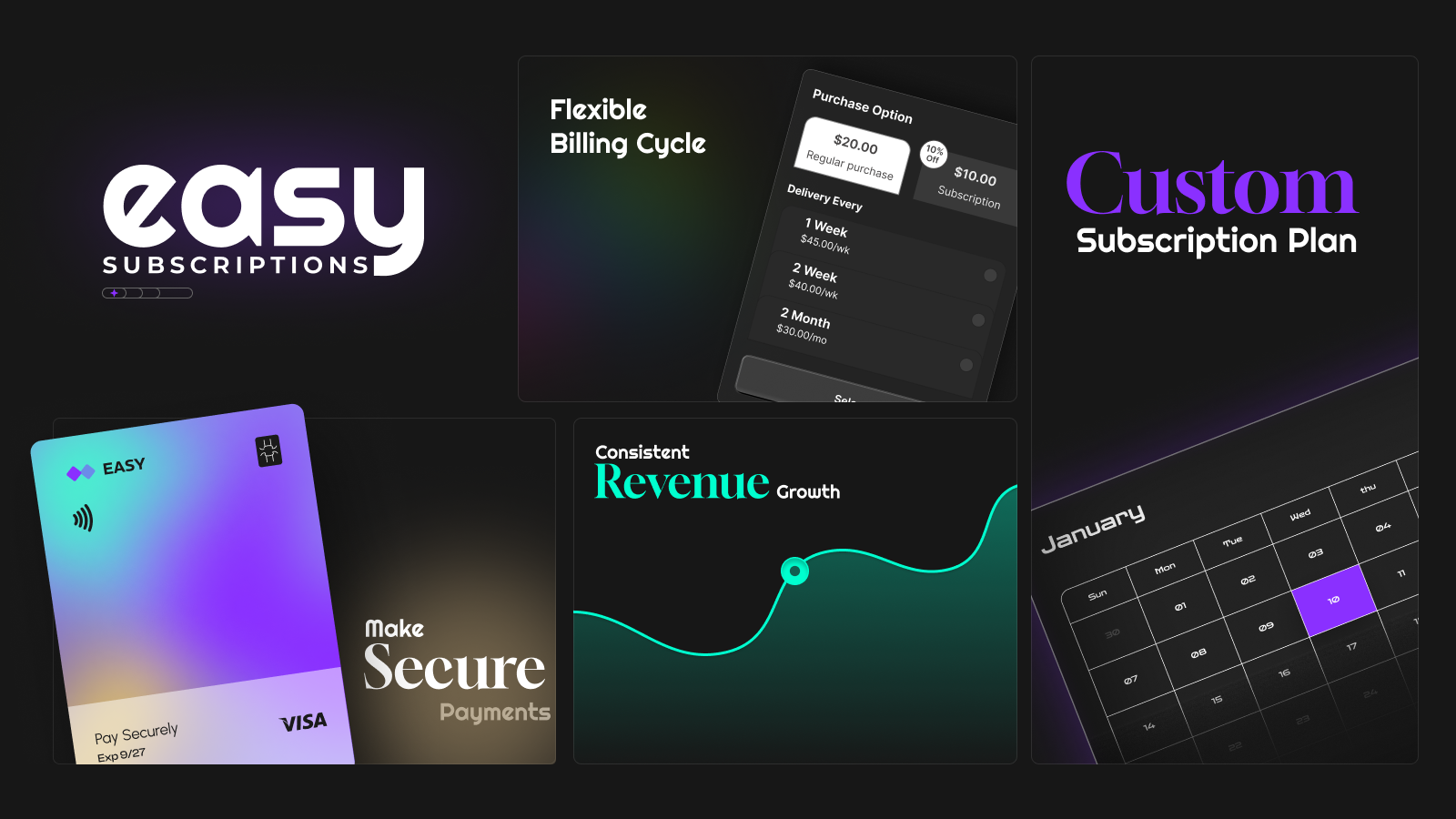 Gemakkelijke abonnementen app - De beste Shopify -app om abonnementen in uw winkel te beheren media 4