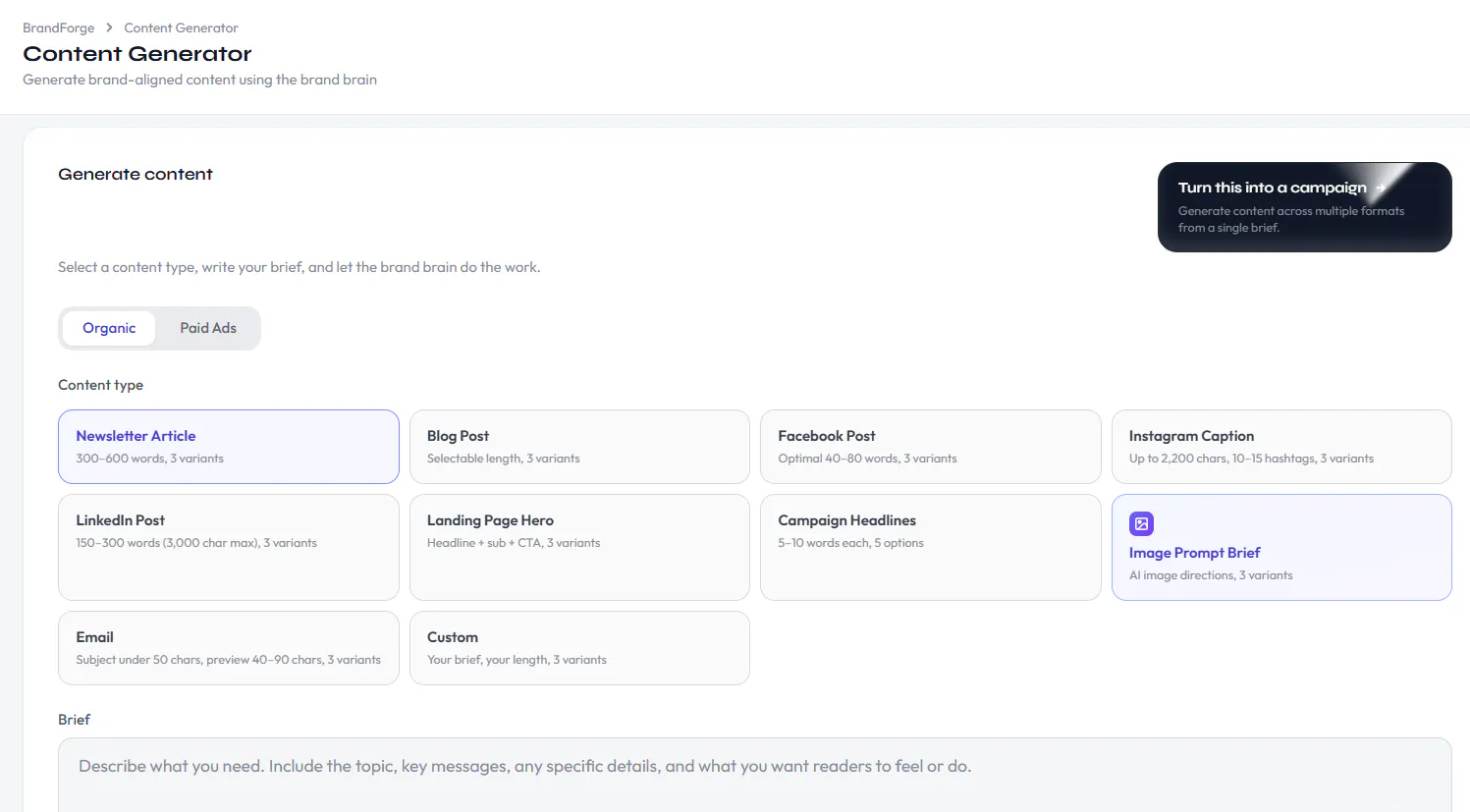 BrandForge Content Studio gallery image