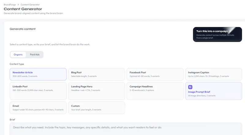 BrandForge Content Studio screenshot 4