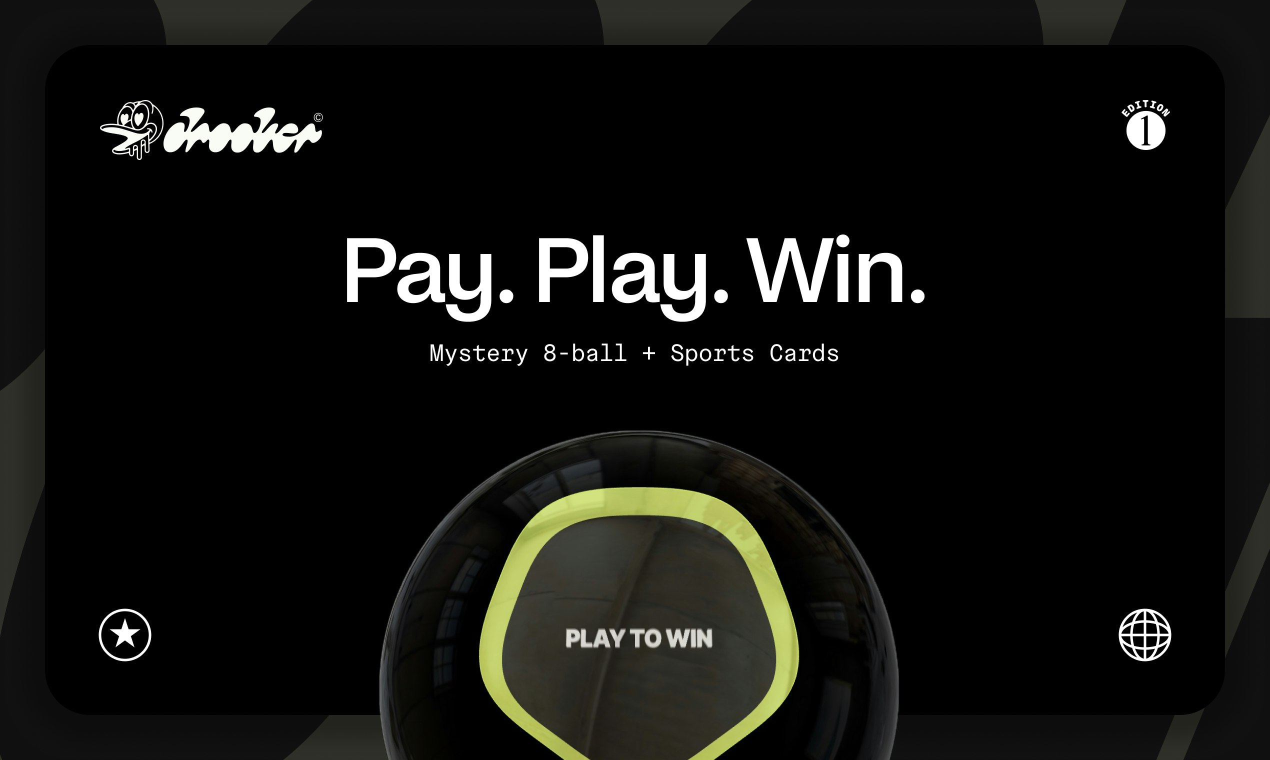 Sports Card Magic 8-ball - Pay, play & win sports cards & boxes, or dust! media 1
