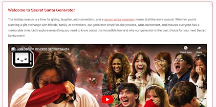 Secret Santa Generator gallery image