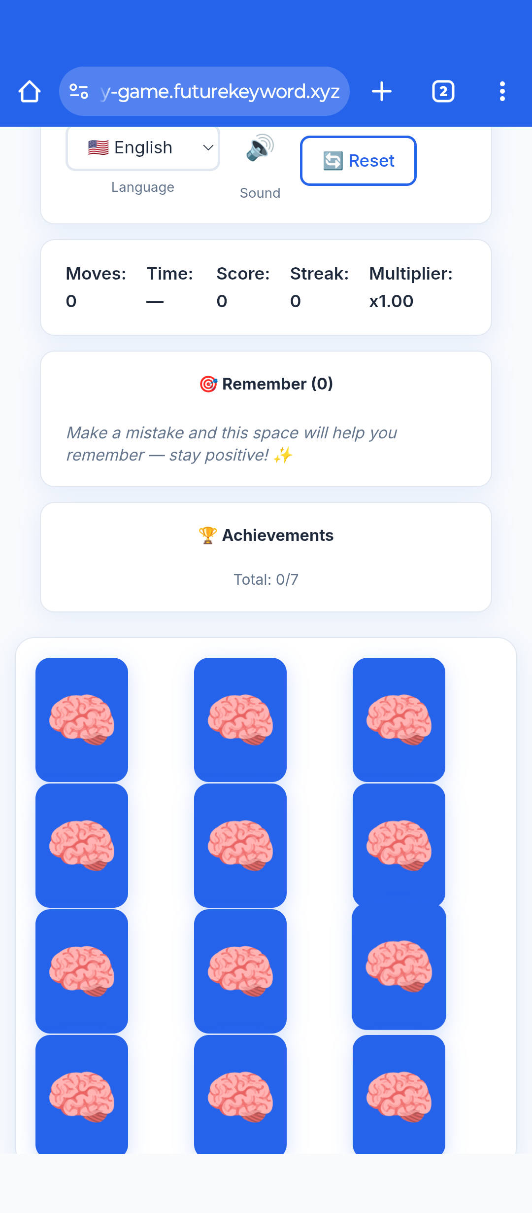 Strumento di allenamento del cervello - Migliora la concentrazione con un gioco di memoria libera media 2