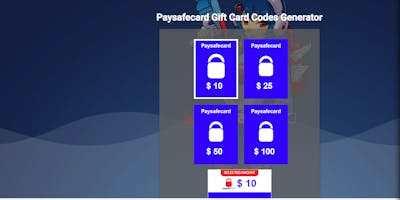 100$ FREE-Paysafecard Gift Cards Code Generator Update 2024