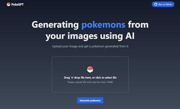 Generating pokemons from images gallery image