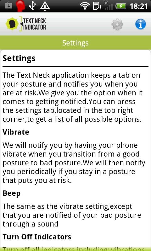 Text Neck Indicator gallery image
