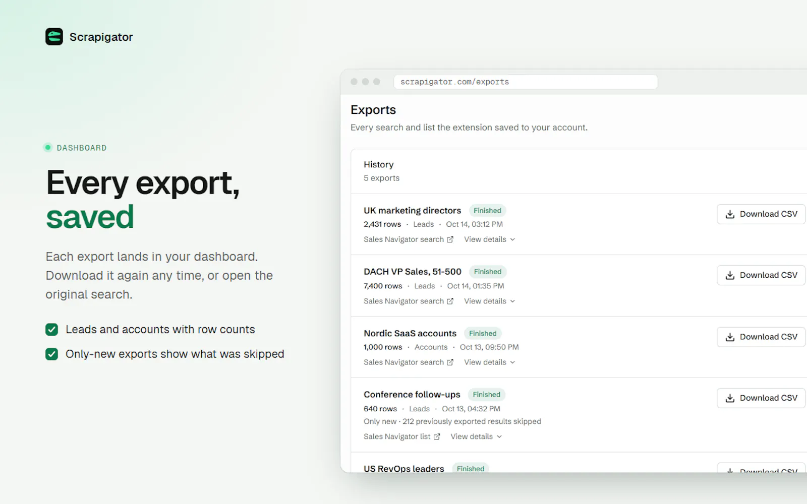 Scrapigator screenshot 3