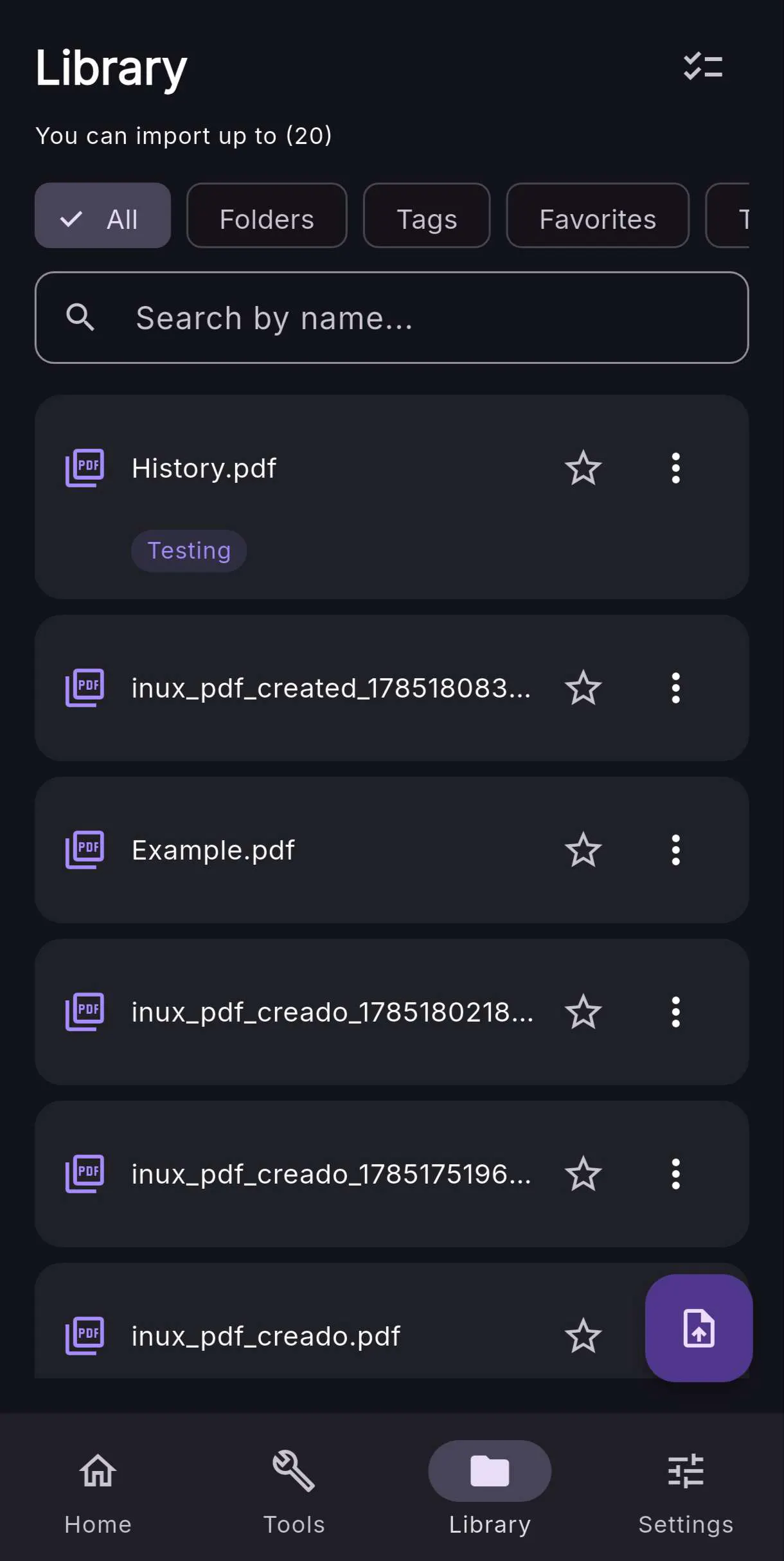Inux PDF screenshot
