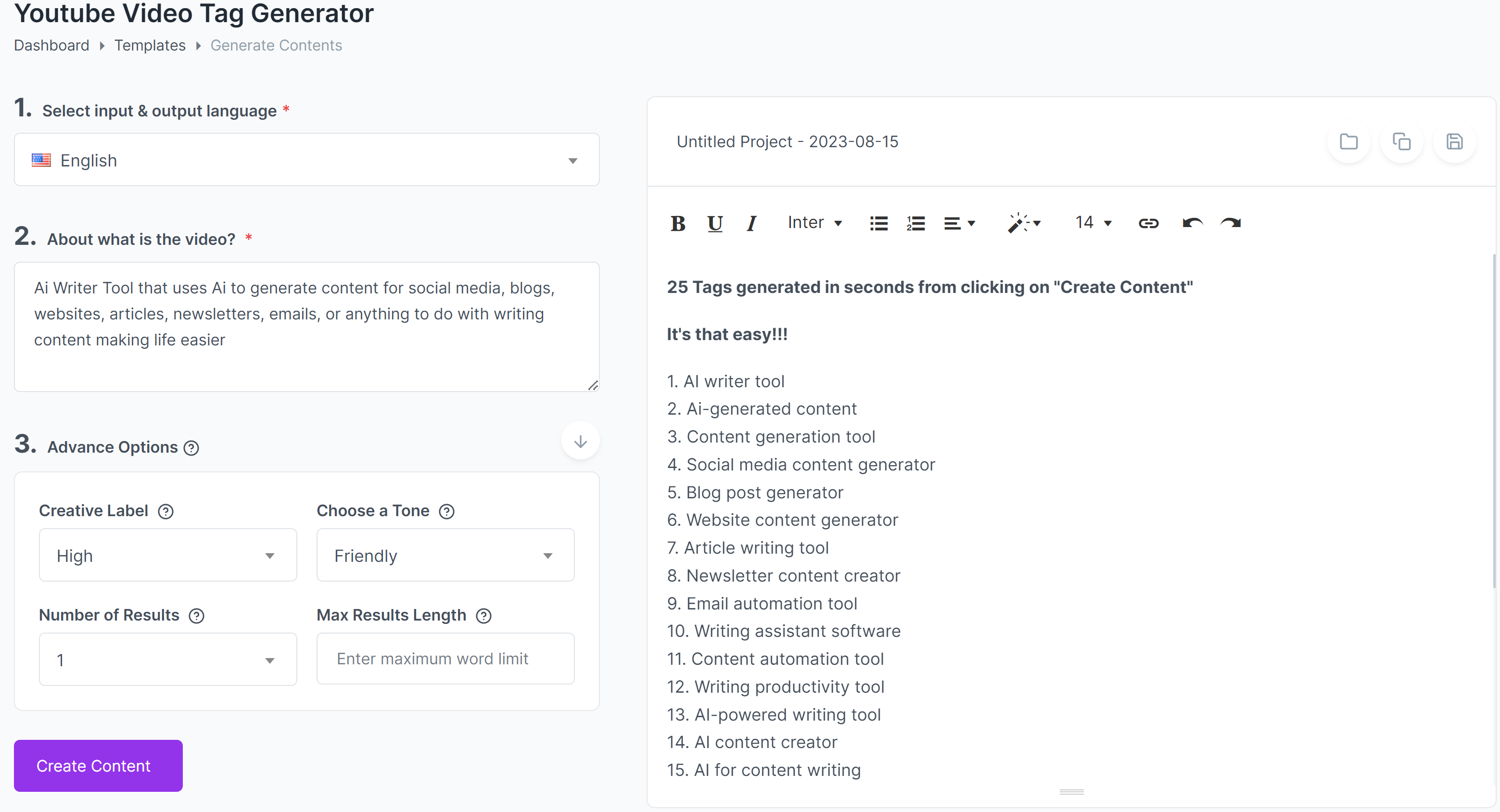 Schrijfbot ai - 10x meer inhoud, sneller voor blogs, e -mails, sociaal en meer media 5