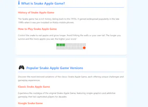 Snake Apple Game gallery image