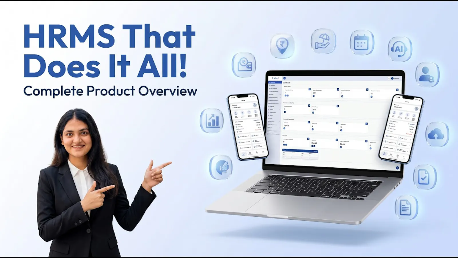 wings office | Ai Powered HRMS Software screenshot 1 (video preview)