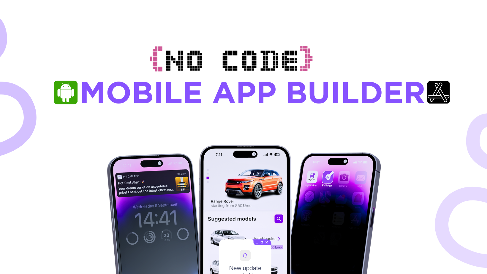SiteoApp - Веб -сайт для приложения через 1 минуту, приложение без кода медиа 1