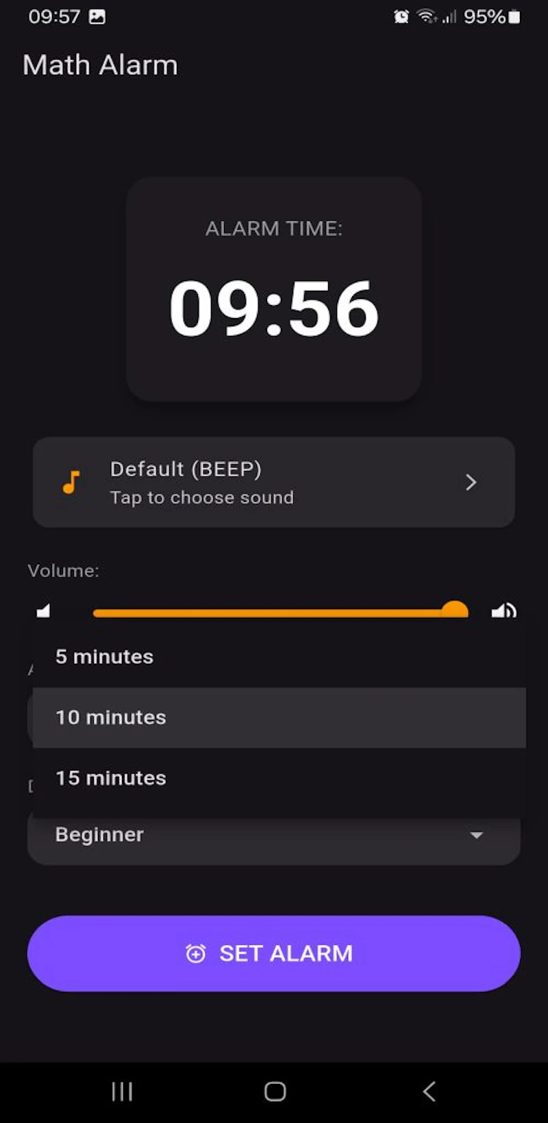 Math Alarm - Solve to Wake Up screenshot 2