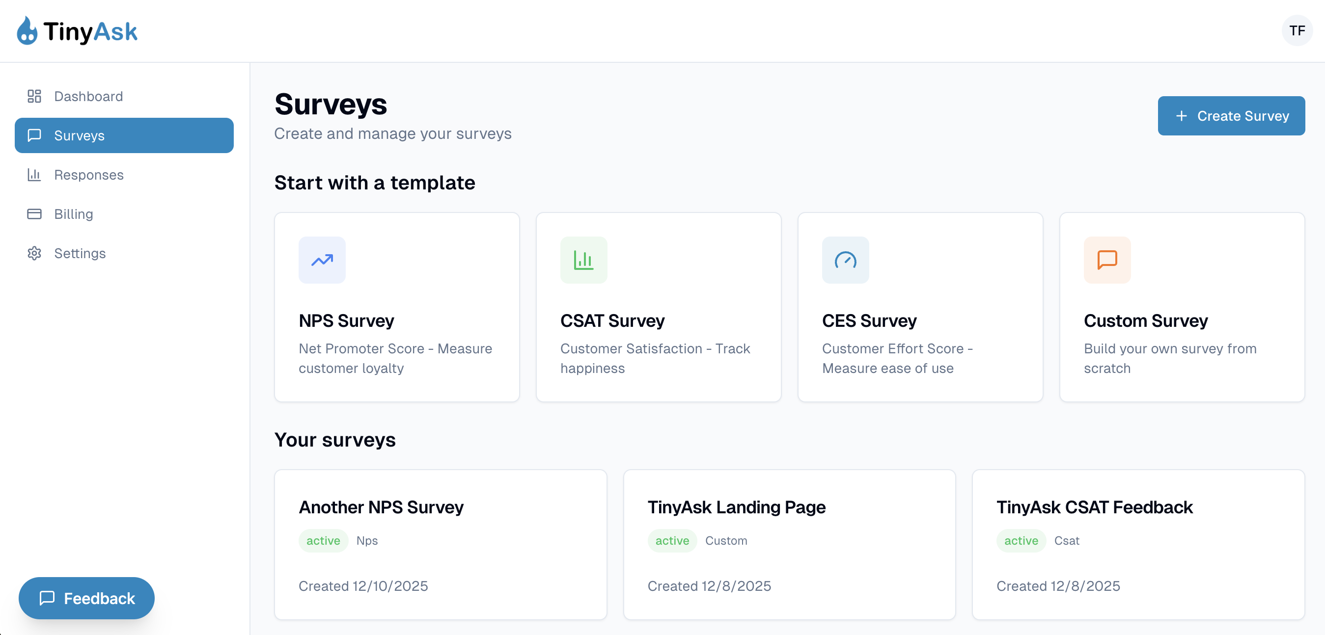 TinyAsk - Screenshot 3 showing product features and functionality