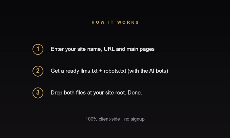 llms.txt Generator for AI screenshot 3