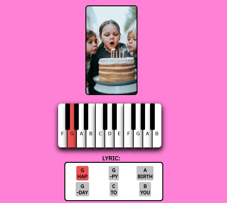 생일 피아노 미디어 2