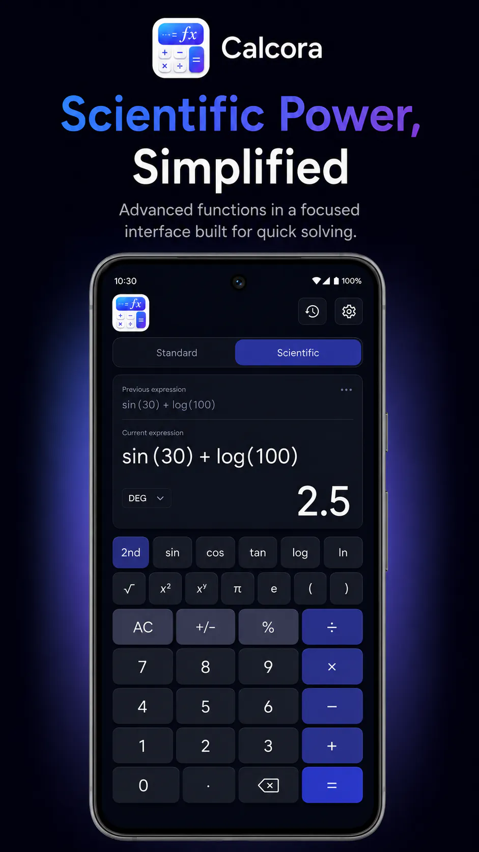 Scientific Calculator :Calcora gallery image