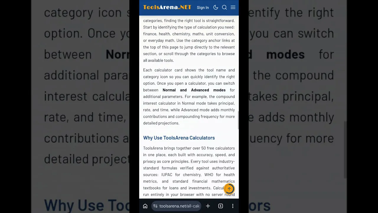 Molarity Calculator | ToolsArena.NET gallery image