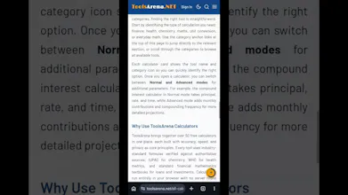 Molarity Calculator | ToolsArena.NET gallery image