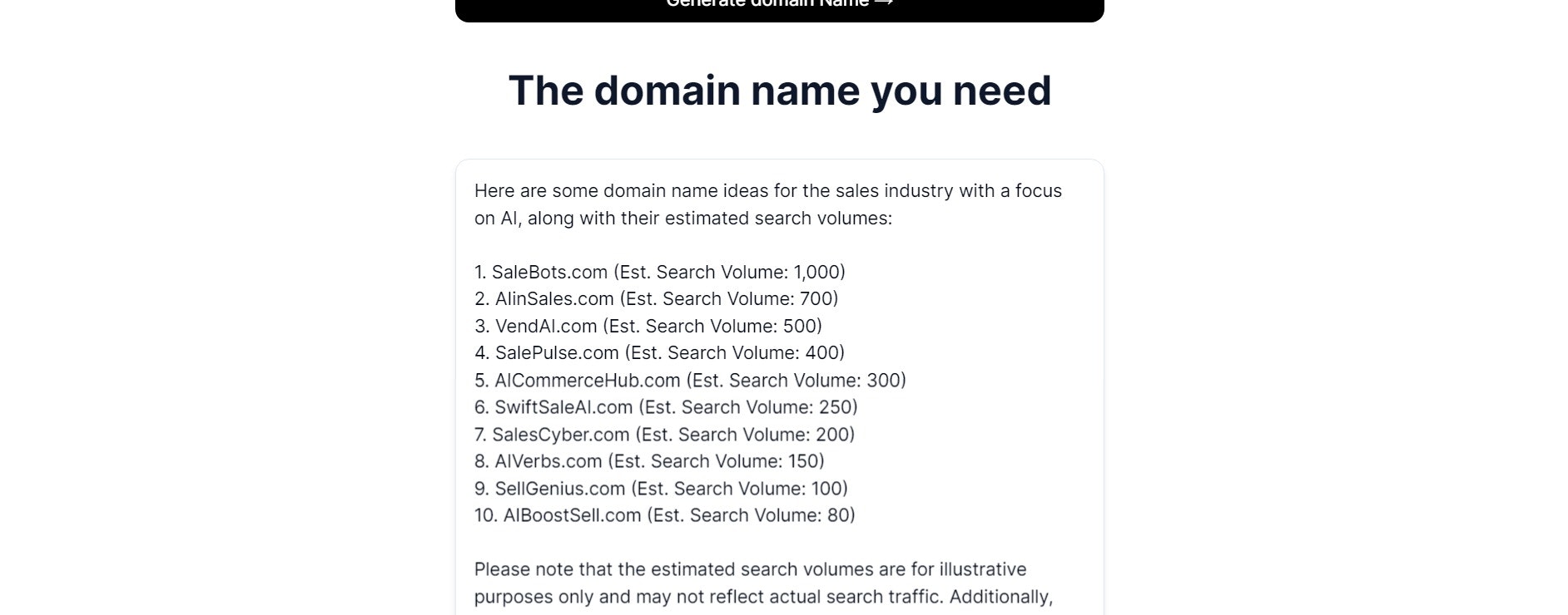 AI Name Generator gallery image