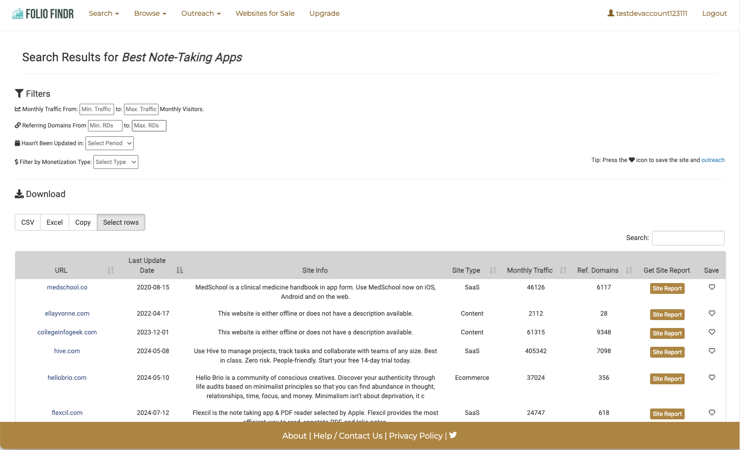 folio findr - ウェブサイトフリッパーの完全なツールセットメディア2