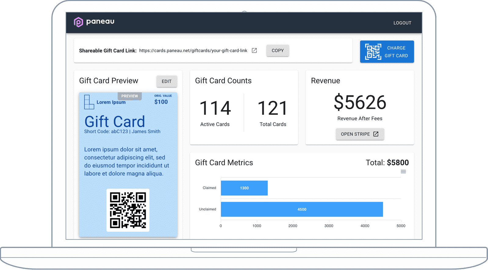 Paneau Gift Cards gallery image