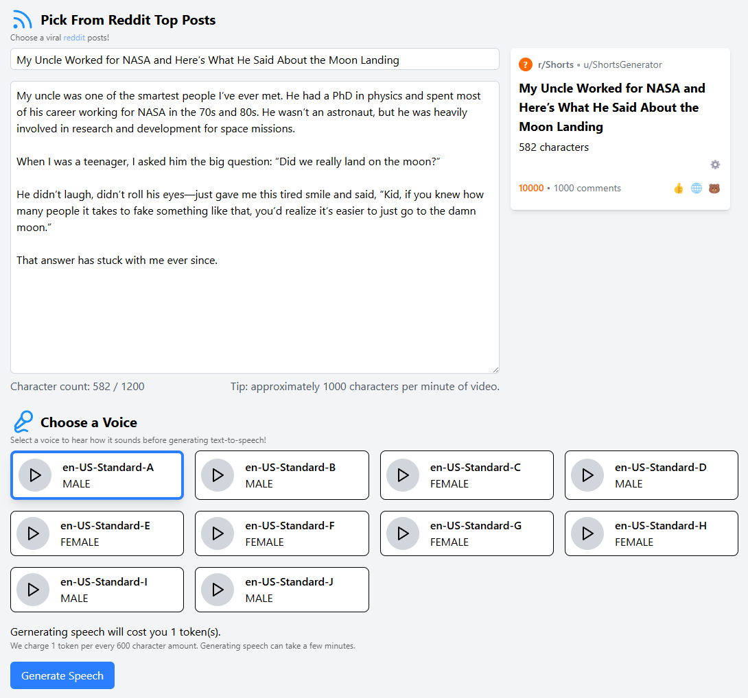 Shorts Generator gallery image