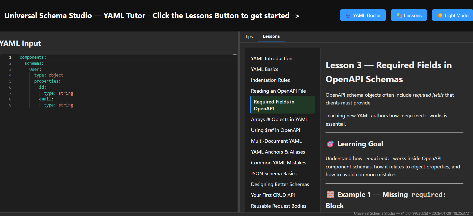 Universal Schema Studio - Screenshot 3 showing product features and functionality