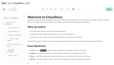 CleanDocs.io gallery image