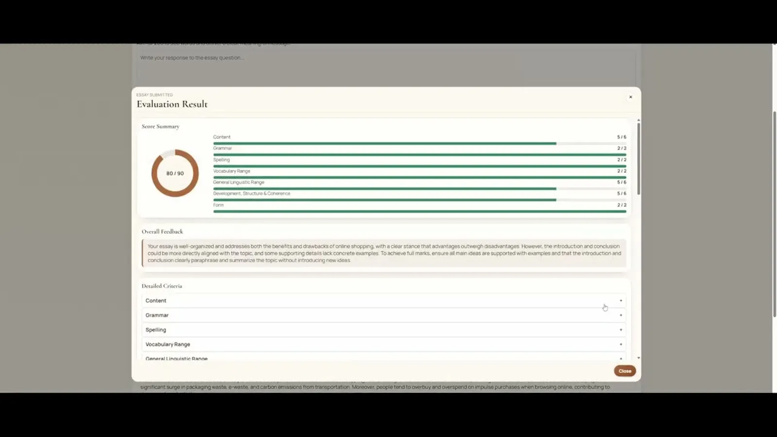 PTE Practice screenshot 1 (video preview)