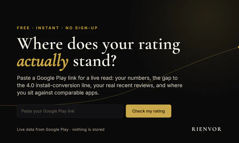 Rating Health Check by RIENVOR screenshot 1