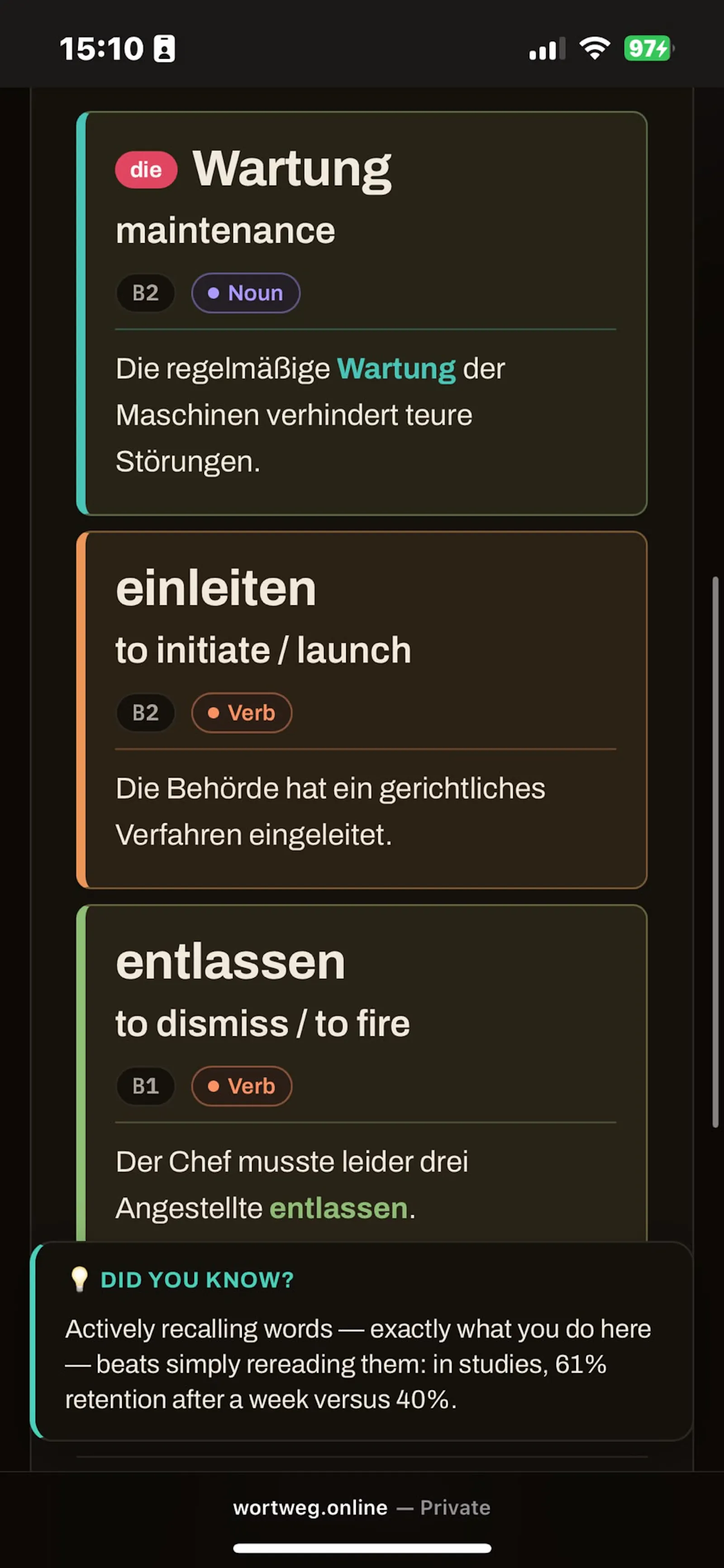 Wortweg screenshot 4