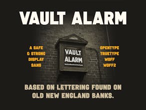 Vault Alarm Font gallery image