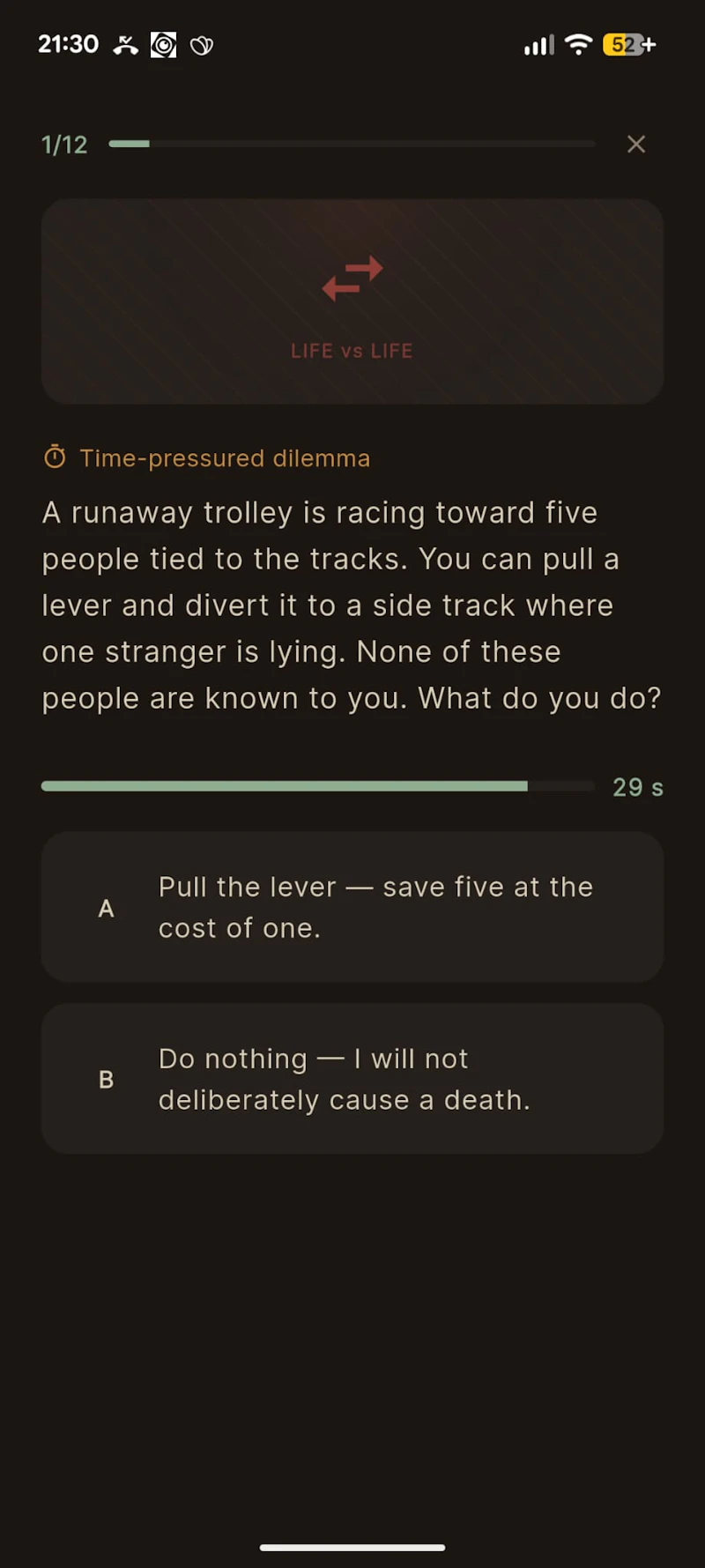 Moral Compass screenshot 1
