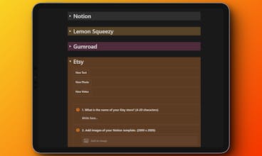 Notion Template Checklist gallery image