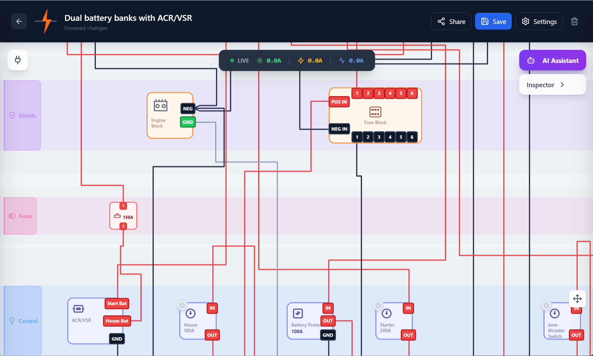 VoltMap - Main product screenshot demonstrating key features and user interface