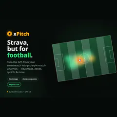 xPitch — Football match analytics