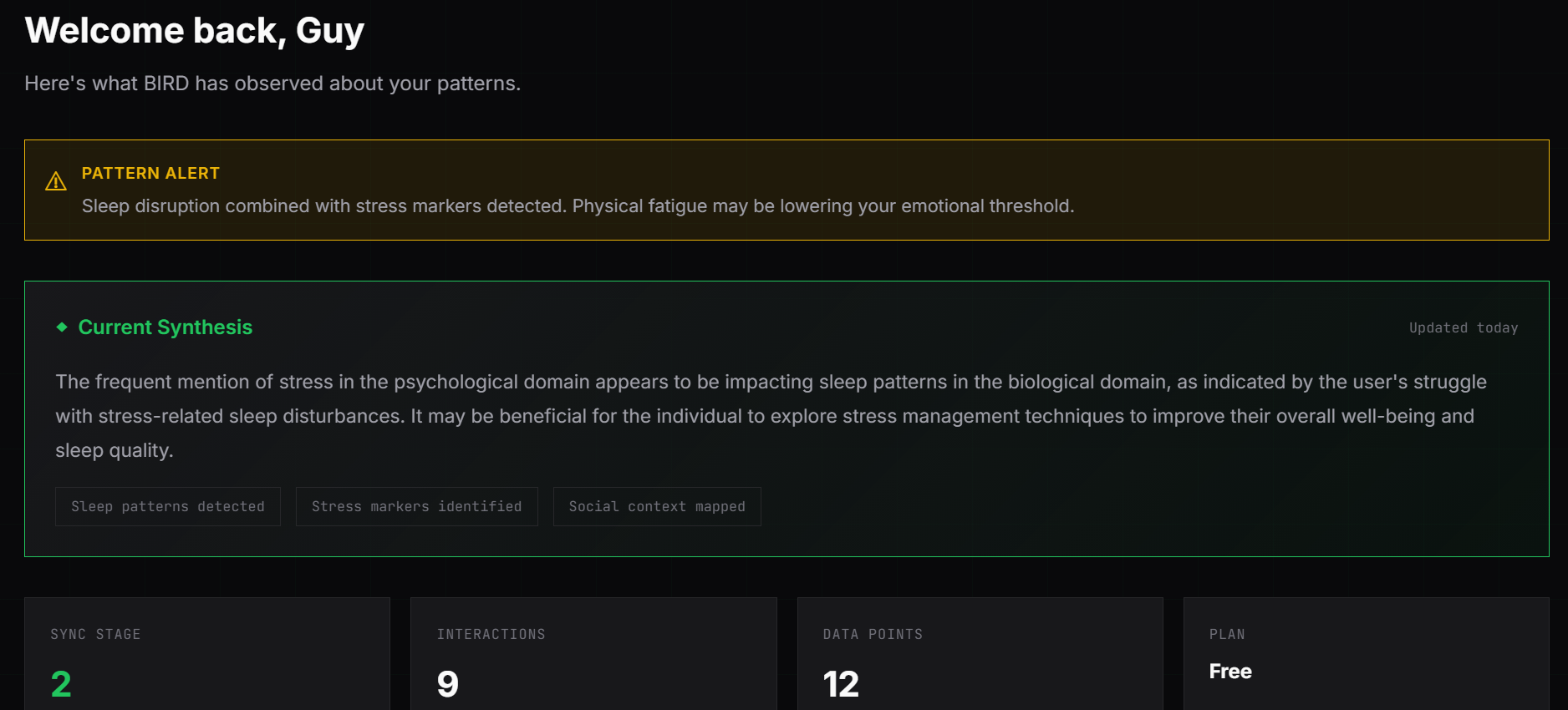 BIRD - Screenshot 2 showing product features and functionality